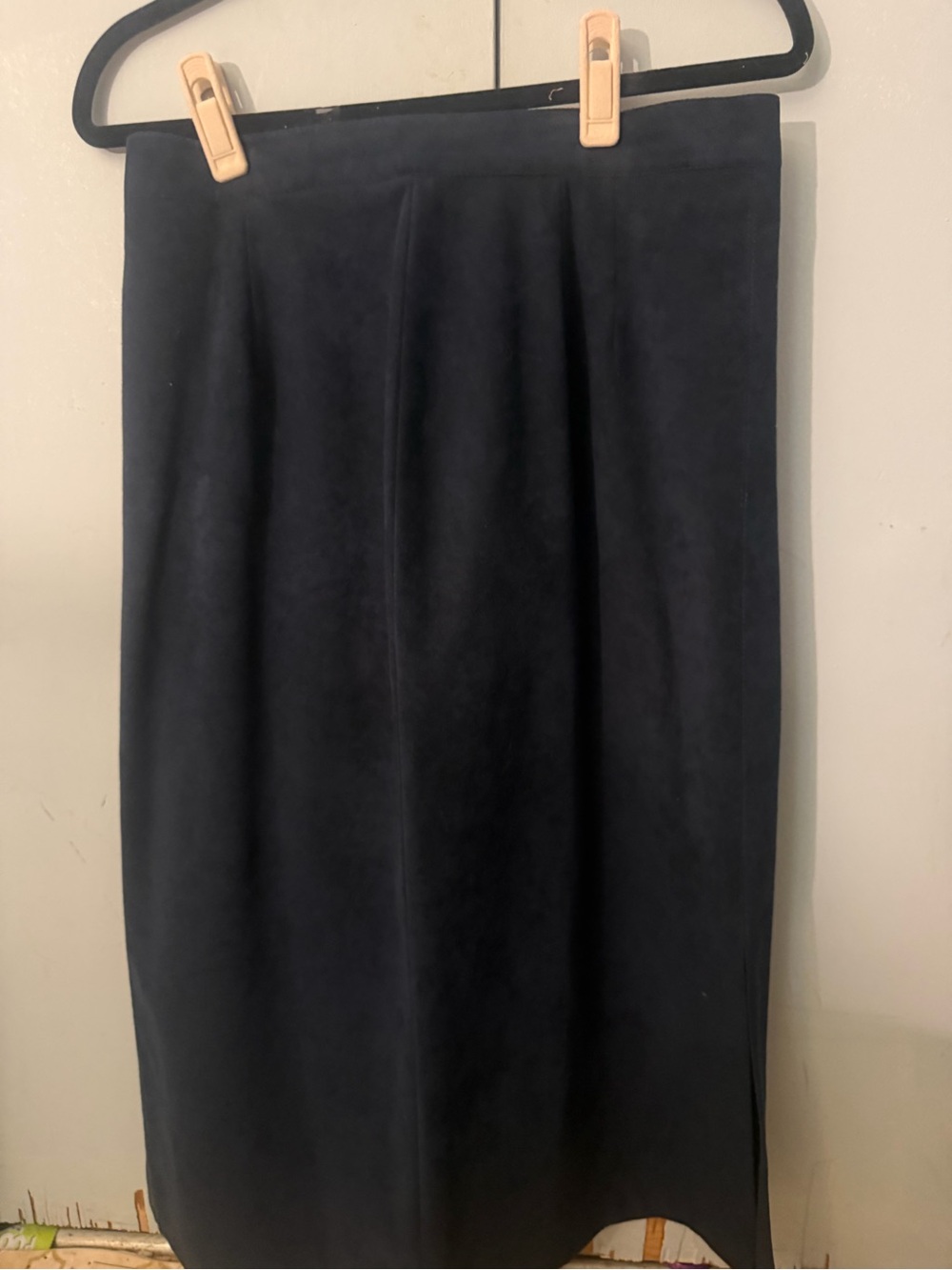 Vintage 70s 80s Samuel Robert Ultrasuede Midi Skirt Size 14 USA